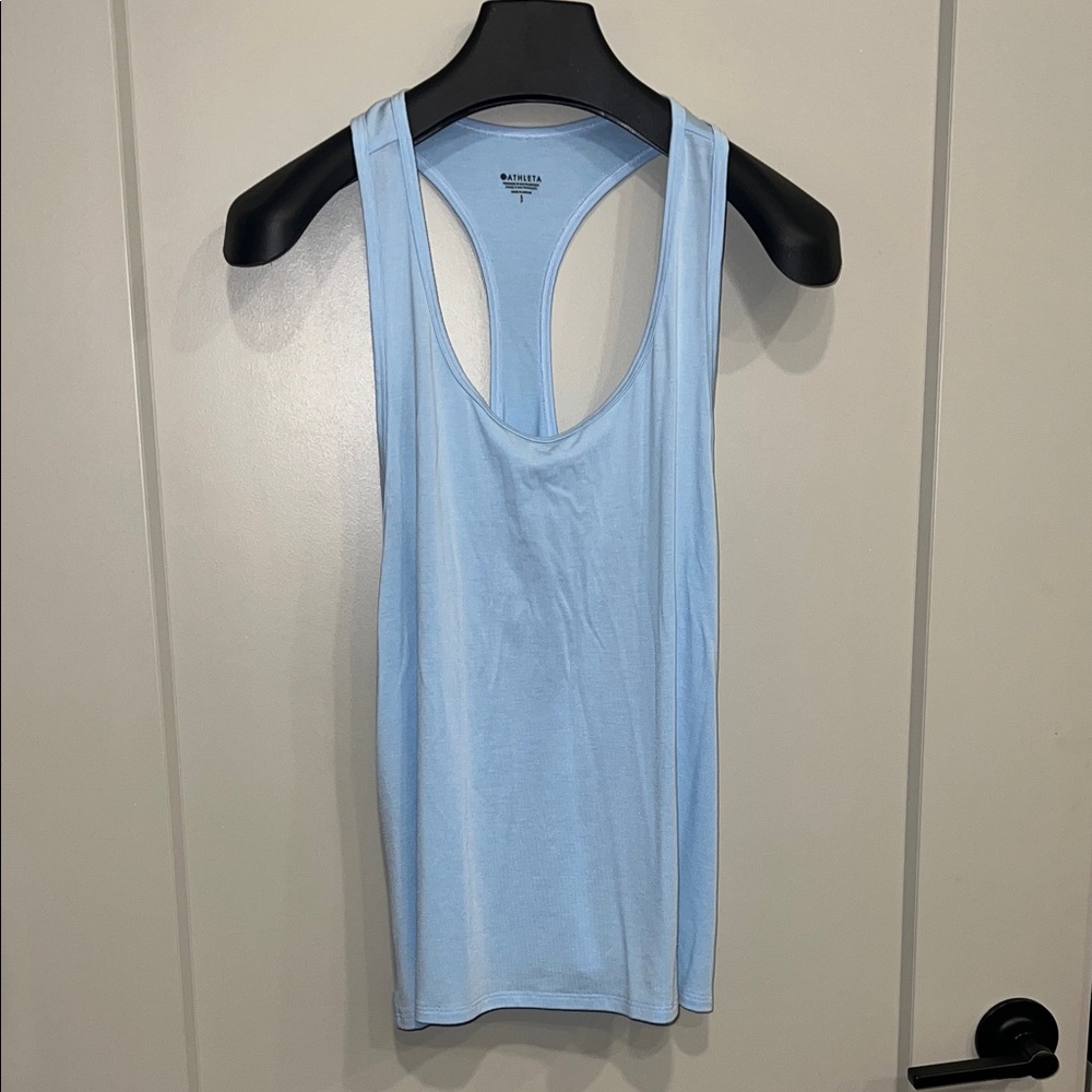 Athleta Pale Blue Racerback Tank Small